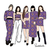 Purple Geometrical Patola Digital Printed Fabric Material